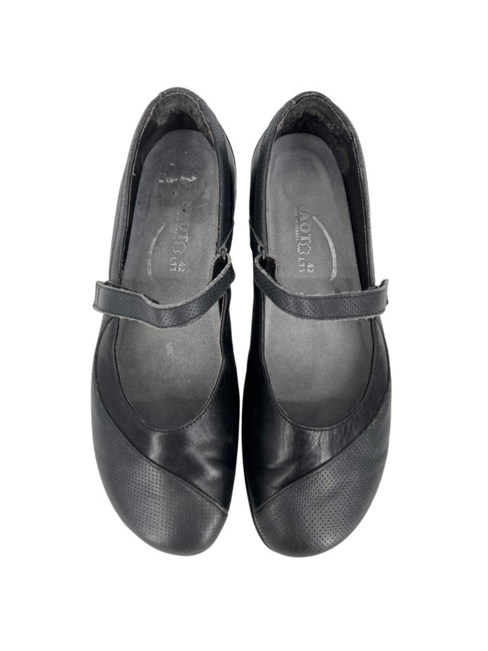 Naot Black Leather Mary Jane Comfort Shoes Size 11 US 42 EU